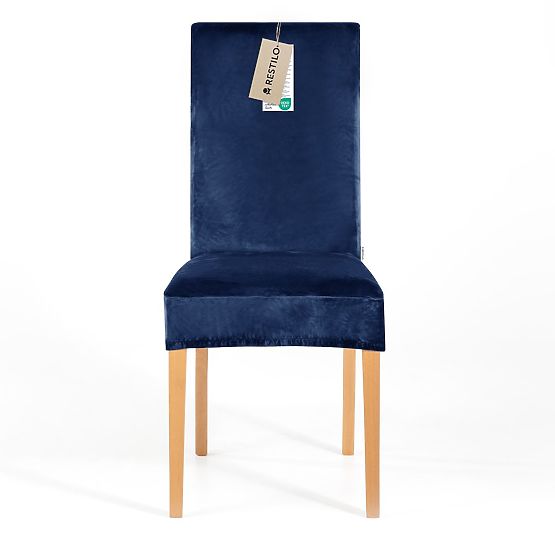 RESTILO potah na pohovku SENTO barva indigo hladký klasický styl