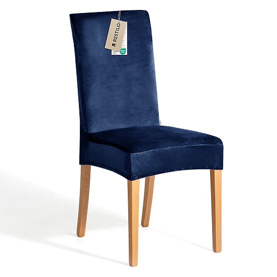 RESTILO potah na pohovku SENTO barva indigo hladký klasický styl