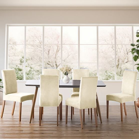 RESTILO potah na pohovku SENTO barva krémová hladký klasický styl