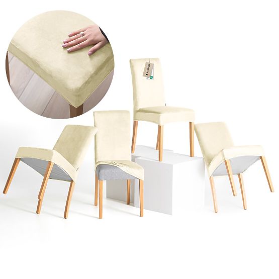 RESTILO potah na pohovku SENTO barva krémová hladký klasický styl