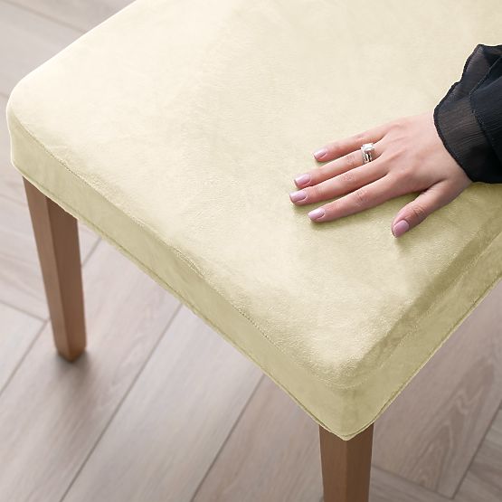 RESTILO potah na pohovku SENTO barva krémová hladký klasický styl