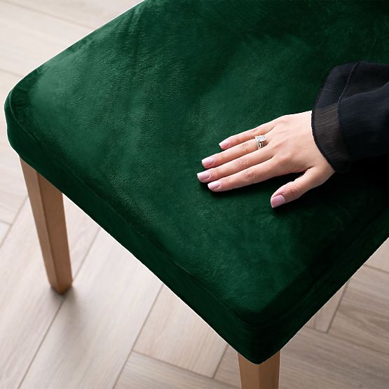 RESTILO potah na pohovku SENTO barva lahvově zelená hladký klasický styl