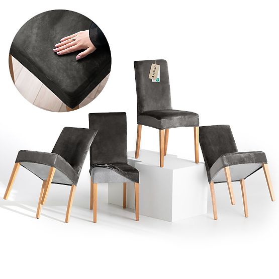 RESTILO potah na pohovku SENTO barva ocelová hladký klasický styl