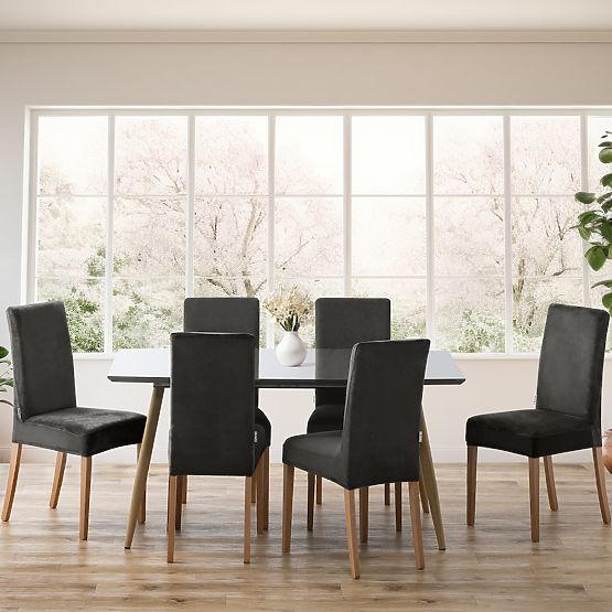 RESTILO potah na pohovku SENTO barva ocelová hladký klasický styl