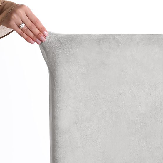 RESTILO potah na židle SENTO barva šedá hladká klasický styl