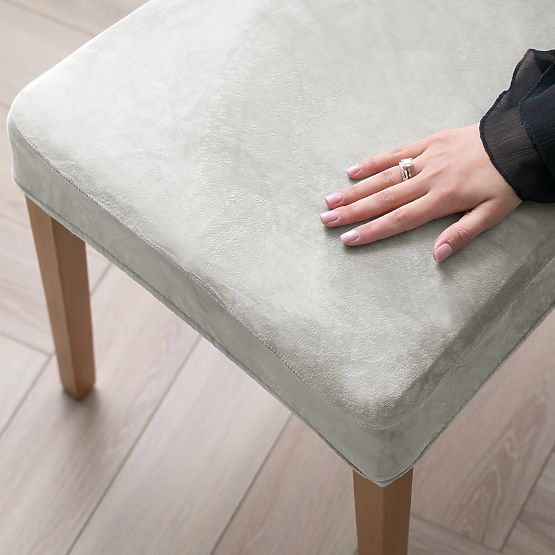 RESTILO potah na pohovku SENTO barva šedá hladká klasický styl