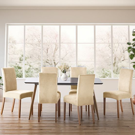 RESTILO potah na pohovku SENTO barva světle béžová hladký klasický styl