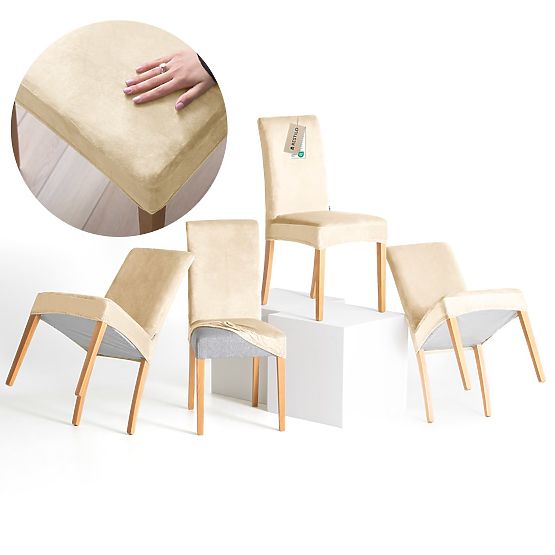 RESTILO potah na pohovku SENTO barva světle béžová hladký klasický styl