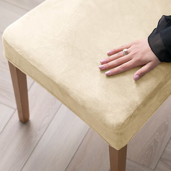 RESTILO potah na pohovku SENTO barva světle béžová hladký klasický styl