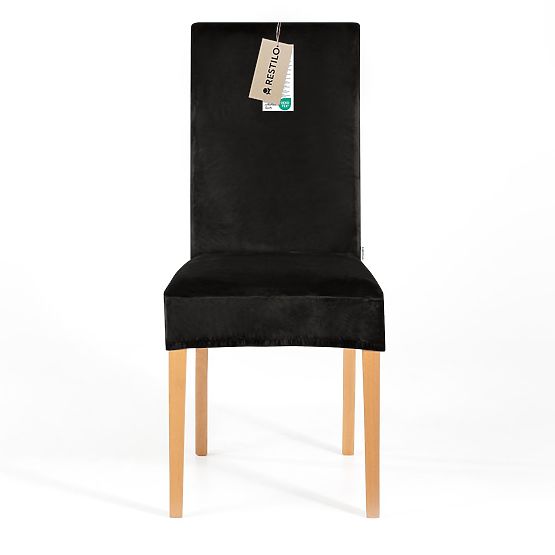 RESTILO potah na pohovku SENTO černá hladká klasický styl