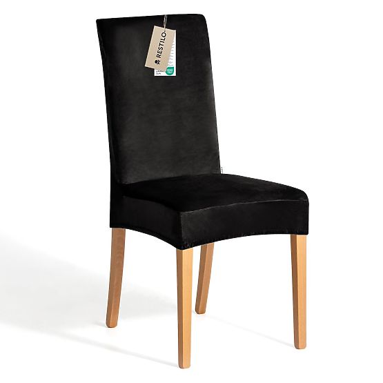 RESTILO potah na pohovku SENTO černá hladká klasický styl