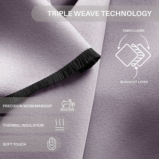 RESTILO závěs BLACKOUT barva pudrová růžová šerpa na sepnutí klasický styl stříbrné průchodky materi