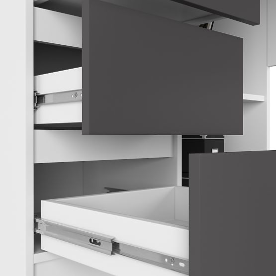 ROHOVÝ STŮL B16 CLP LEVÝ PK BÍLÝ / ŠEDÝ