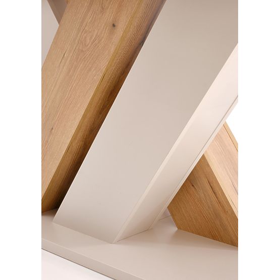 Rozkládací stůl BRANDON 160-200/90 cm kašmír/dub cremona (2p=1ks)