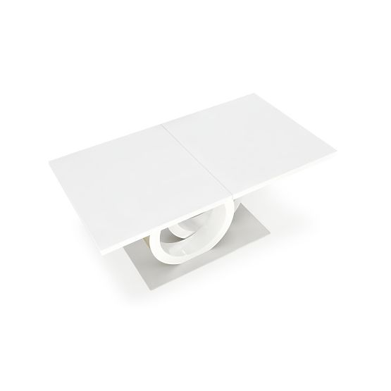 Rozkládací stůl GALARDO, bílý / zlatý (3p=1ks)