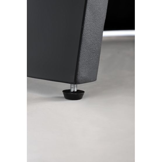 Rozkládací stůl GIACOMO, deska - přírodní, noha - černá 