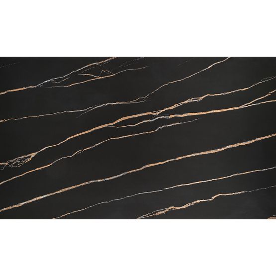 Rozkládací stůl LOZANO, černý mramor / ořech (2p=1ks)