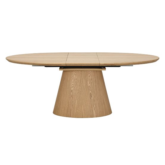 Rozkládací stůl Solan 160-200 cm, oválný, přírodní