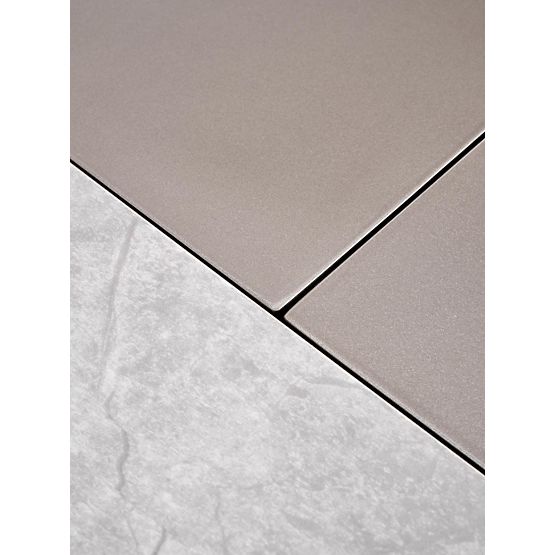 Rozkládací stůl VALENTINO světle šedý/zlatý (3p=1ks)