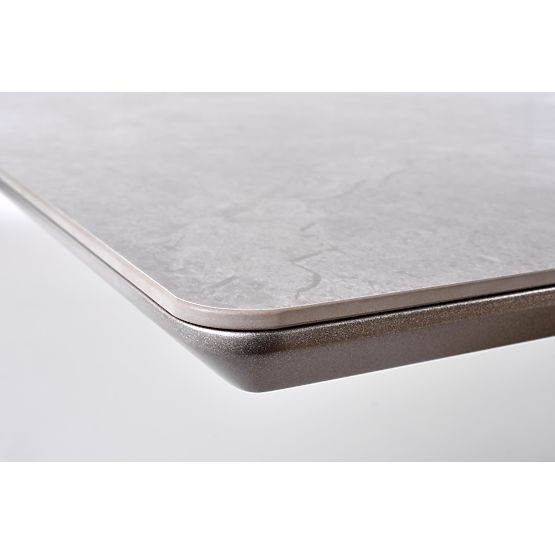 Rozkládací stůl VALENTINO světle šedý/zlatý (3p=1ks)