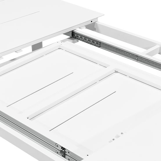Rozkládací zahradní stůl Marinelli 230-300 cm, hliníkový, bílý