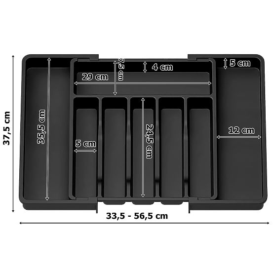 Roztažitelný organizér na příbory GARFO