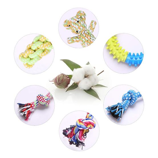 Sada 10 hraček pro psy DYLAN přetahovadla