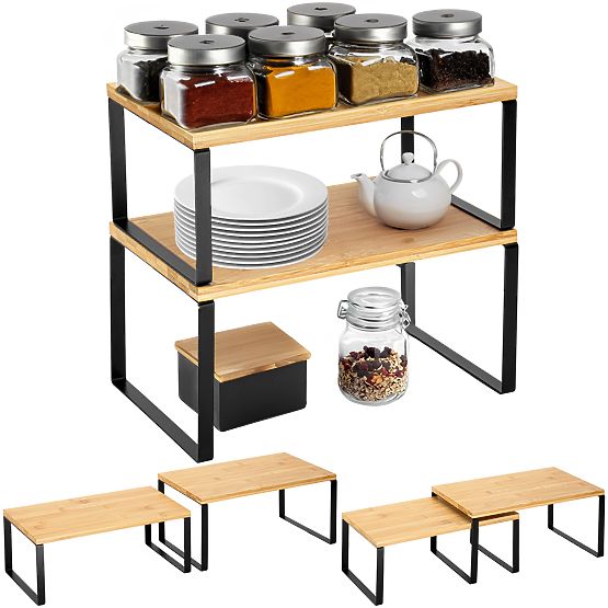 Sada 2 bambusových polic GINGER