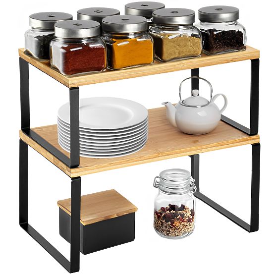 Sada 2 bambusových polic GINGER