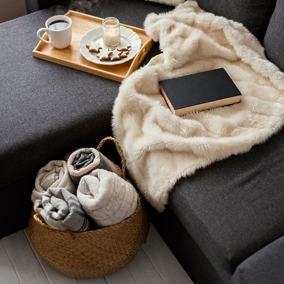 Sada 3 ks přírodních košů BOHO