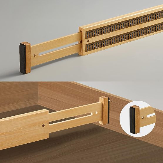 Sada 4 bambusových přepážek do zásuvky RITA