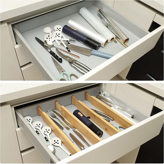 Sada 4 bambusových přepážek do zásuvky RITA