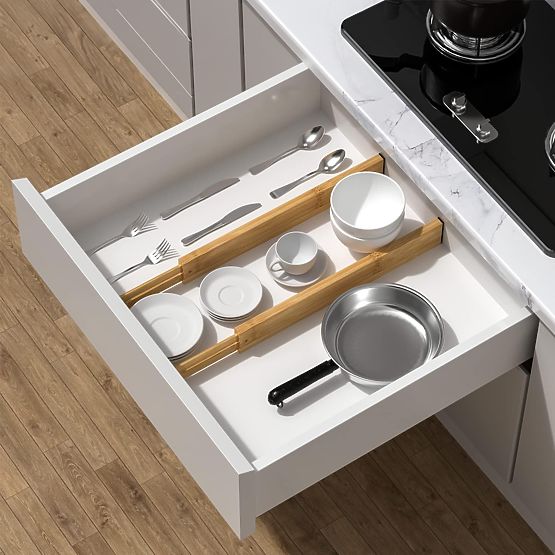 Sada 4 bambusových přepážek do zásuvky RITA