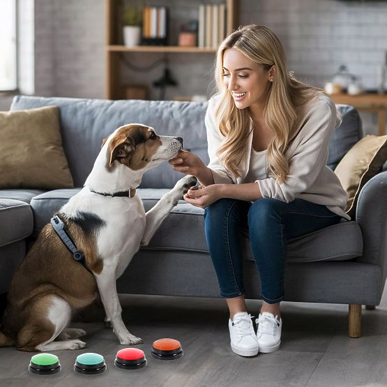Sada 4 komunikačních tlačítek pro psa TALKER