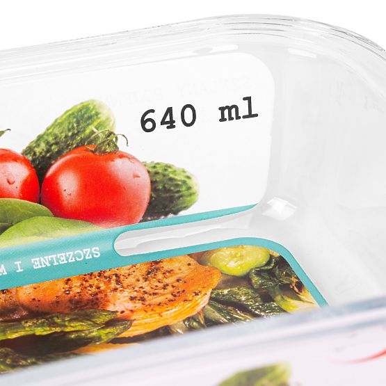 Sada 6 skleněných nádob na potraviny AMALFI