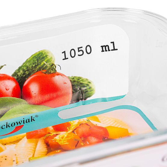 Sada 6 skleněných nádob na potraviny AMALFI