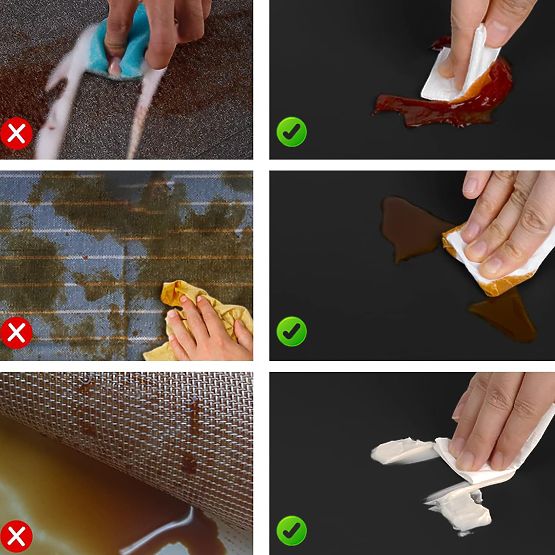 Sada 8 podložek na stůl TRIVAL BLACK