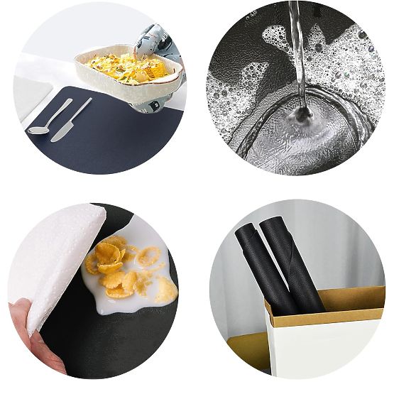 Sada 8 podložek na stůl TRIVAL BLACK