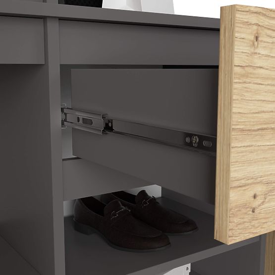 SADA DO PŘEDSÍNĚ ENTRO PK GRAFIT ŠEDÁ / DUB ARTISAN