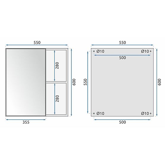 Sada koupelnového nábytku s umyvadlem Mario 60 cm Šedá