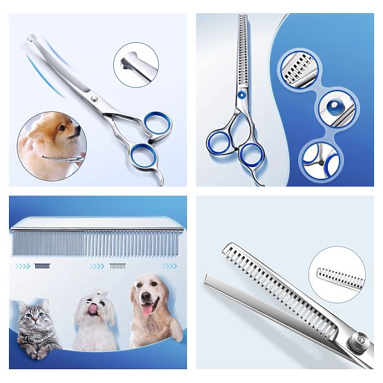 Sada nůžek pro zvířata GROMMY pro psa a kočku