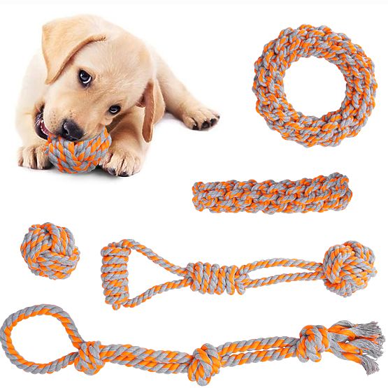 Sada přetahovacích hraček pro psy SPANKY 5 kusů