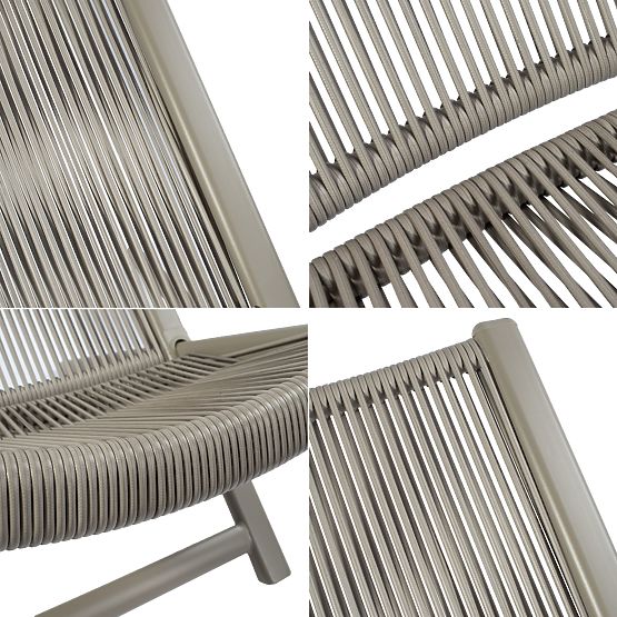 Sada terasového nábytku CHILL SAND lehátka a stolek