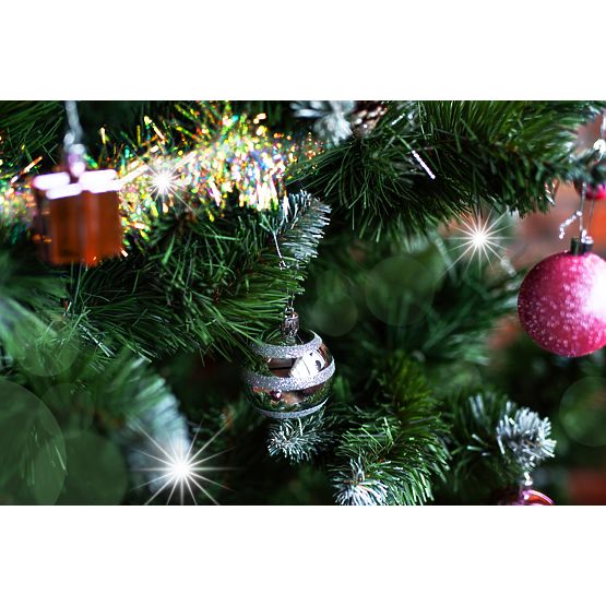 Sada vánočních ozdob Lila/Rose 208 ks