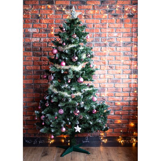 Sada vánočních ozdob Lila/Rose 208 ks