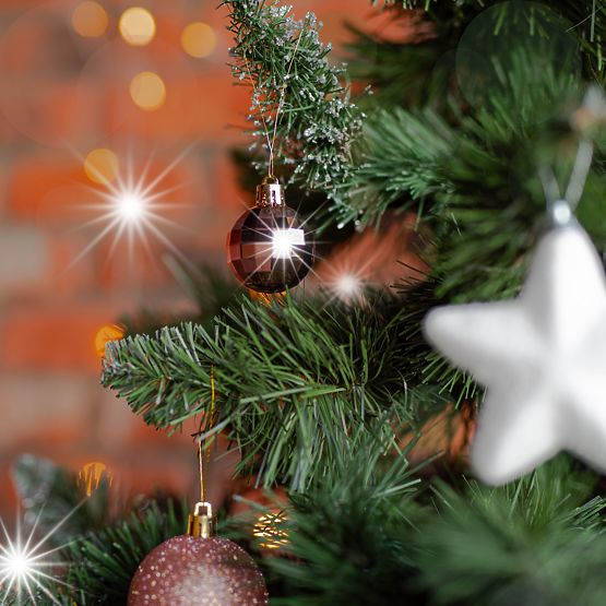 Sada vánočních ozdob Pink/White 115ks