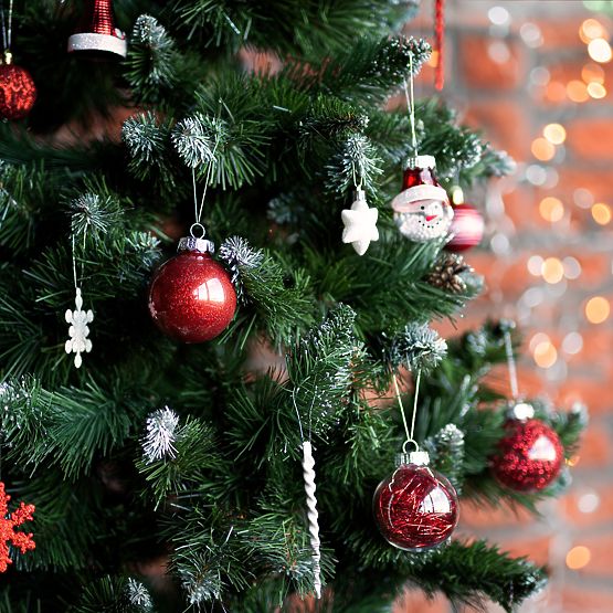 Sada vánočních ozdob Red Santa 149 ks