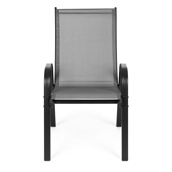 Sada zahradních židlí na terasu balkon šedé