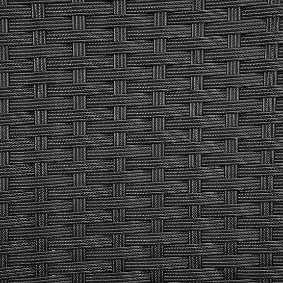 Sada zahradního nábytku z technoratanu MAGNOLIA černá se šedými polštáři