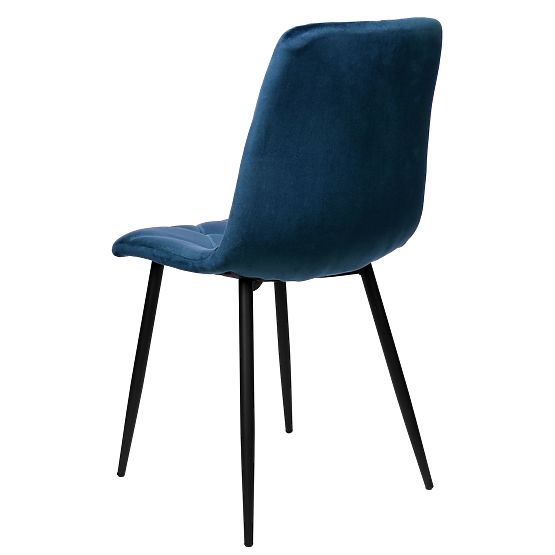 Sametová čalouněná židle Madison modrá Velvet